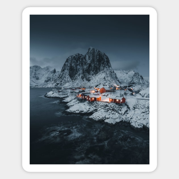 Lofoten Archipelago Sticker by withluke